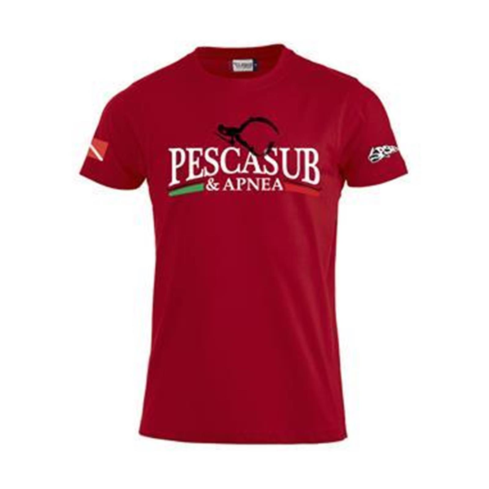 psa_pesca T-shirt Clique Basic-t Rosso